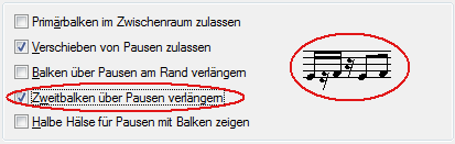 Verschiedene Optionen für die Balkenbildung