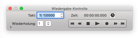 Die Wiedergabe-Kontrolle am Macintosh