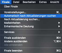 Automatische Update-Suche