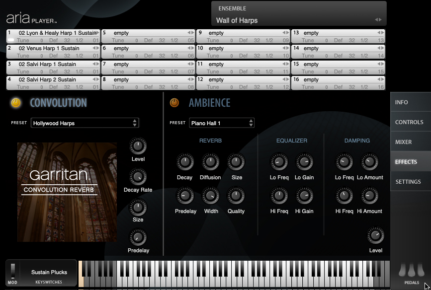 Garritan Harps - Screenshot