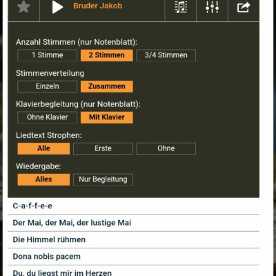 DSL - Smartphone Arrangement-Optionen