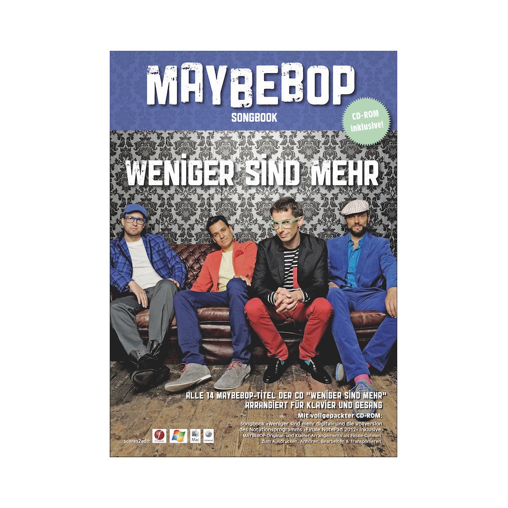 Maybebop „Weniger sind mehr“ - Printausgabe, Piano Edition
