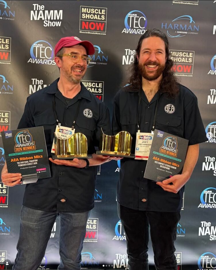 Paul Pegas und Joey Krieger mit TEC Awards